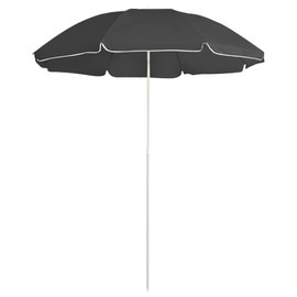 Garden Parasol Anthracite 100% Polyester, Steel 70.9 in arc Length, Outdoor Living, Outdoor Umbrellas & Sunshades, 315542