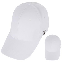 Bazaar Cap VARZAR Mens Womens STUD LOGO OVER FIT BALL CAP STUD LOGO OVER FIT BALL CAP STUD LOGO OVER FIT BALL CAP STUD LOGO OVER FIT BALL CAP, white
