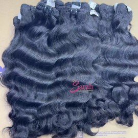 Unprocessed Raw Vietnamese Hair Wholesale Raw Indian Hair Wigs Cambodian Wavy Bouncy Curl Burmese Kinky Human Hair Bundlescolor: 1pcs bundle Natural wave, Stretched Length: 24"