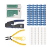 Network Cable Tester RJ45 Crimper Crimping Tool Kit Wire Stripper