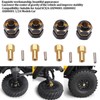 4PCS 4mm Widen Brass Wheel Hex Extended Adapter for Axial