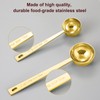 Safring Premium Coffee Scoop Set, Set of 2, Metal Stainless