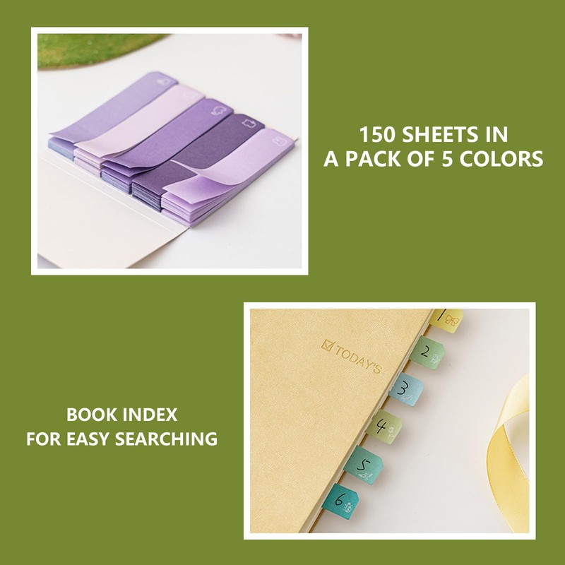 600 Mini Cute Sticky Notes Gradient Color Sticky Notes for