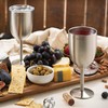 FineDine Stainless Steel Drinking Cup, Wineglasses, Double-Walled Insulated Unbreakable Goblets,