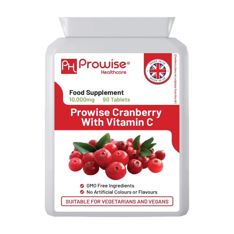 Double Strength Cranberry Tablets 10,000mg I 90 Cranberry Tablets High