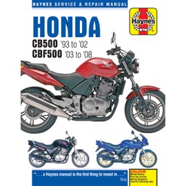 Honda CB500 (93-02) & CBF500 (03-08) Haynes Repair Manual (Paperback)