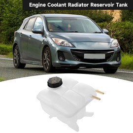 Coolant Radiator Reservoir Tank Coolant Overflow Expansion Bottle - Compatible for Volvo V50, S40, C70 - Replace Part 1425193 1224268