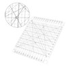 LALAFINA Transparent Acrylic Sewing Ruler for DIY Tailoring Clear Square