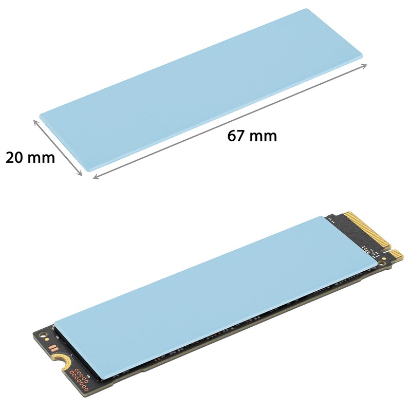 POPPSTAR 12x Thermal Pad for M.2 SSD (3 Thicknesses, 4