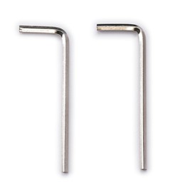 Musiclily Basic Metric 2.5mm Steel Guitar Allen Key Hex Wrench for Floyd Rose Tremolo Bridge Saddle Height Screws, Nickel (Set of 2)