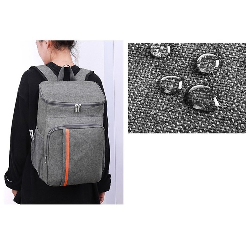 Thermal Insulated Food Delivery Backpack Oxford Cloth and PEVA 18L