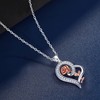 DESIMTION - Collar con Colgante de Plata de Ley 925,