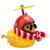 Wonuu Rubber Duck Car Decoration - Yellow Duck with Propeller,