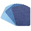 12Pcs Fabric Repair Patches, 4 x 3 Inches Cotton Iron