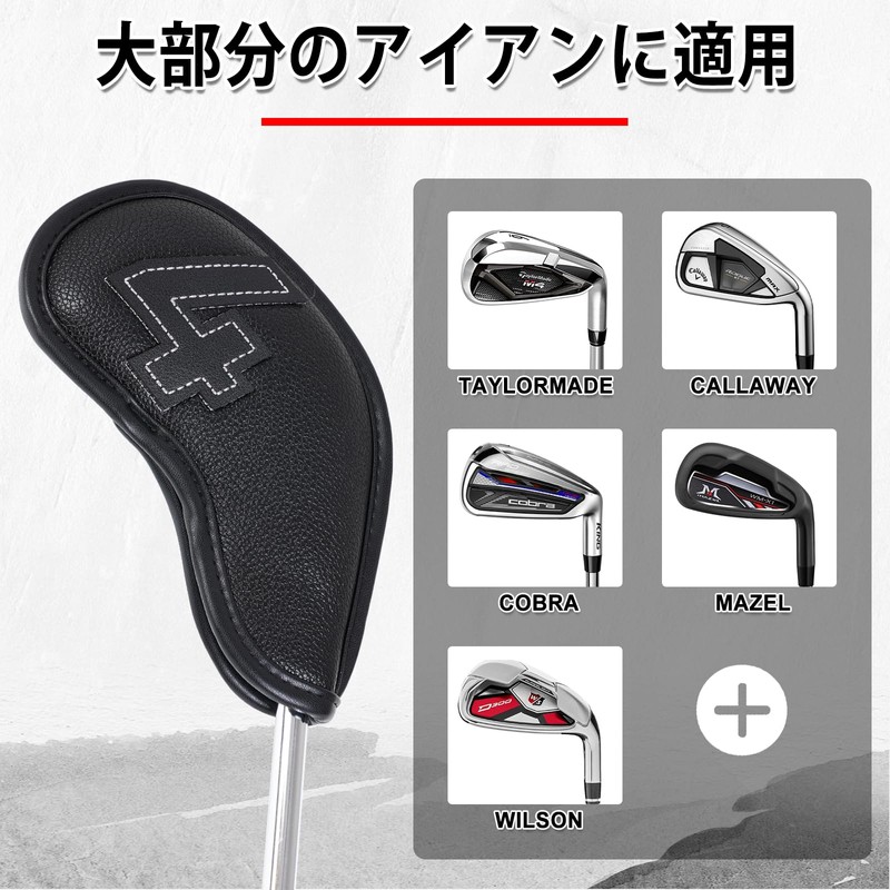 Golf Iron Covers Magnetic Wedge Covers Club Head Covers Set