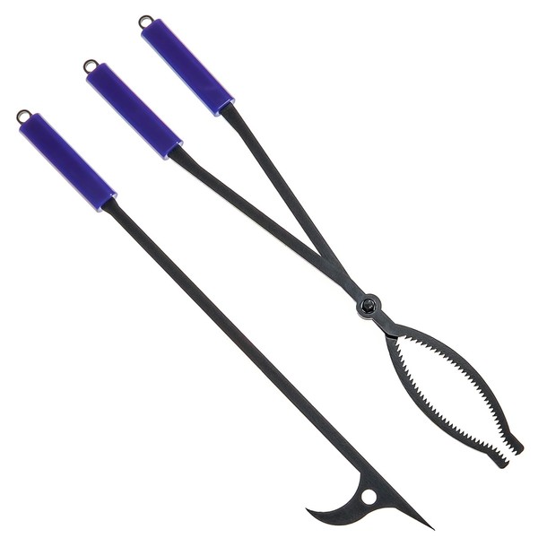 Heavy Duty Fire Tongs Set, 28 inch Fire Poker and