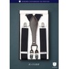 HISDERN Adjustable Elastic Suspenders, Y-Back, 1.4 inches (35 mm), Gift