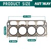AUTOKAY HS26744PT Head Gasket Set Head Bolts Fits for Chevrole