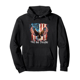 American Flag Patriotic Founding Fathers We The People USA Pullover Hoodie