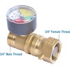 VALFLUIDS RV Water Pressure Regulation,3/4" Garden Hose Thread, for RV