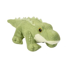 Wild Republic Pocketkins Eco Alligator, Stuffed Animal, 5 Inches, Plush Toy, Made from Recycled Materials, Eco Friendly