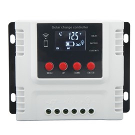 12V 24V 48V Solar Charge Controller Overcharge Protection Solar Panel Battery Regulator with LCD Display 30A