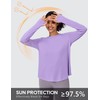 PINSPARK Rash Guard for Women Soft Crew Neck Long Sleeve