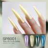 Pearl White Nail Chrome Powder Rubbing Glitter Metallic Mirror Effect