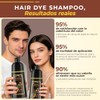 Hair Dye Shampoo Darkbrown Tinte Cubrir Canas Semi Permanent Color