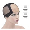 YTBYT Black 4X4 Inch U Part Swiss Lace Wig Cap