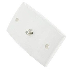 Wall Plate with F-Type Socket Outlet for TV Antenna Aerial Coax Lead Cable