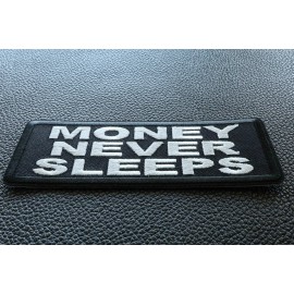 Ivamis Money Never Sleeps Patch- 4x1.5 inch - P6985