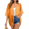 FINOCEANS Ladies Sheer Chiffon Cardigans Fall Batwing Kimonos Cover Ups