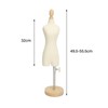Dress Form Female Mannequin Torso Mini Dress Model with Wooden
