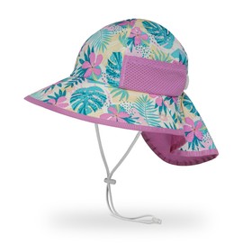 Sunday Afternoons Kid's Play Sun Hat, Pink Tropical, Large