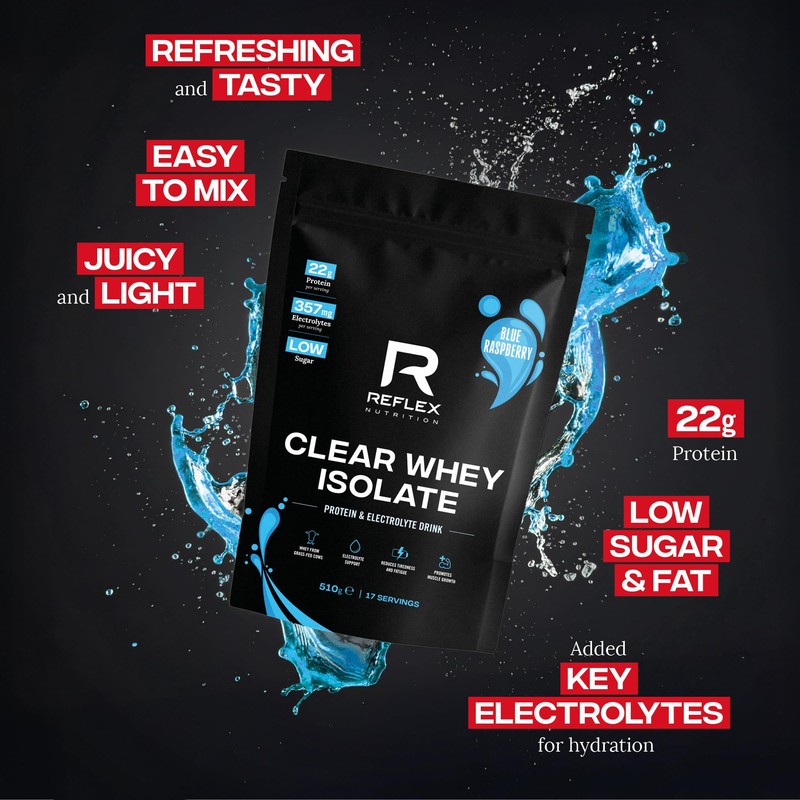 Reflex Nutrition Clear Whey Isolate Protein Powder - High Protein