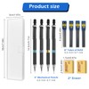 15 Piece Mechanical Pencil Set, 0.3/0.5/0.7/0.9 Mechanical Pencil Lead Pencils,