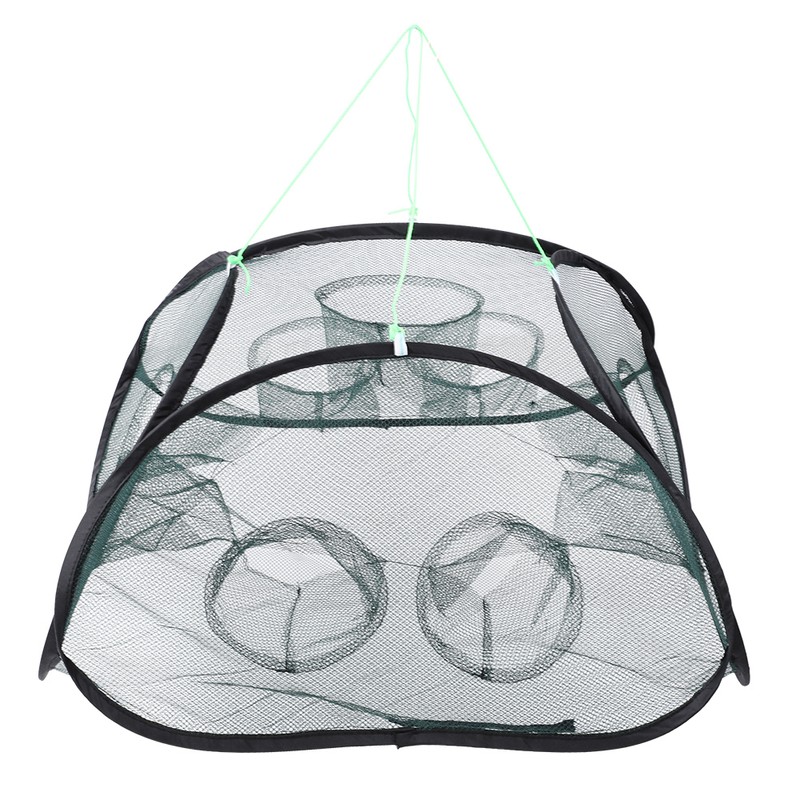 Hand Throw Fishing Cast Net Folding Nylon Fishing Net Catch