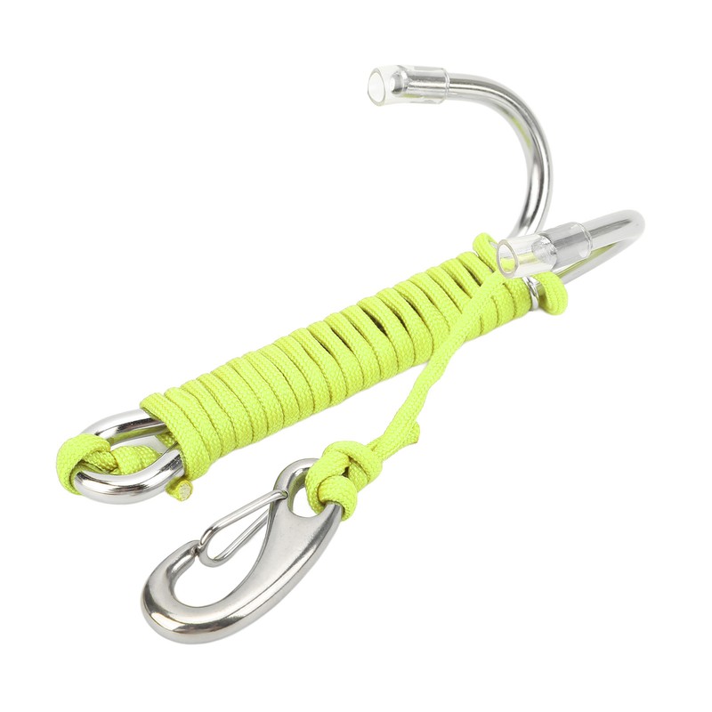 Diving Hooks Stainless Steel Double Reef Hook with Spiral Coil