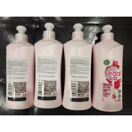 Sedal 4 SEDAL ANTI KNOTS HAIR COMB CREAM NET WT 10.14 OZ EACH MADE MEXICO HIDRATACION