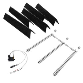 PHYESUVIN Grill Parts for Weber GS4 Spirit II & I 300 Series, Upgraded 15.3" 7636 67046 Flavor Bars, 18" 69787 Grill Burner and 7642 Igniter Wire Kit for Spirit E310 E315 S310 S315 with Front Control