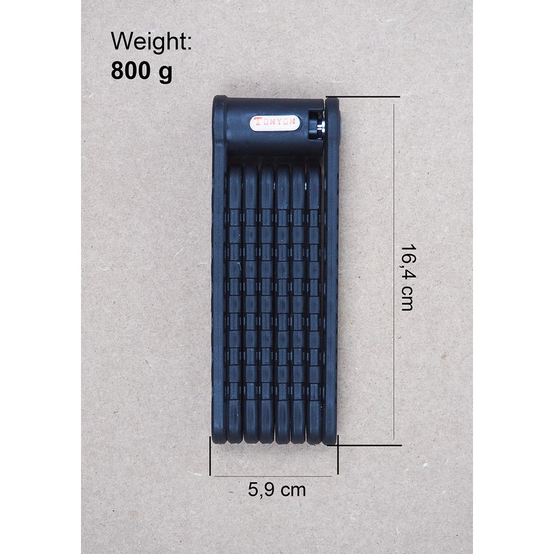 Folding Bike Lock with Heavy Duty Security Chain for Bicycles,