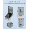 SURAIELEC 30 Amp Fused AC Disconnect Box, Outdoor Pull-Out Switch