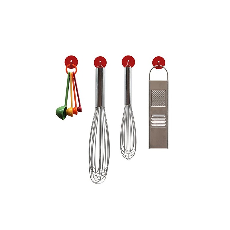 Three by Three Spot On! Mini Magnet Hook, Red