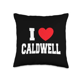 I Love Caldwell Throw Pillow