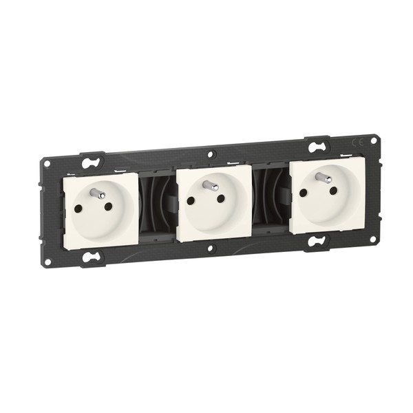 Legrand Alège 16A Pre Wired Triple Socket with Automatic Terminal