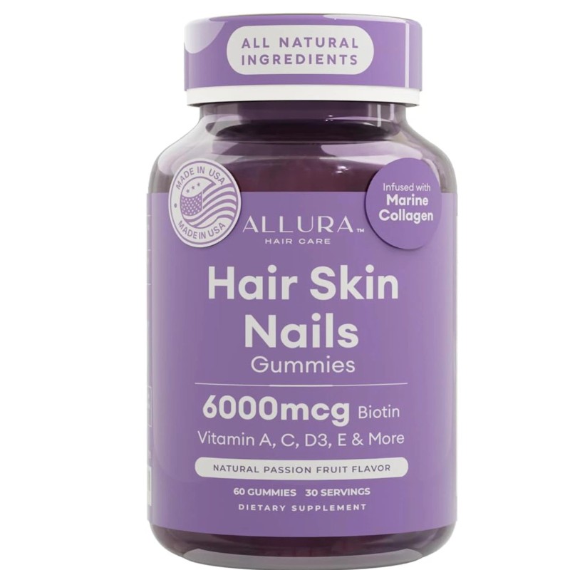 allura Hair Skin and Nails Vitamins for Women –Extra Strength