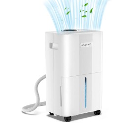 21 Pt. 1600 Sq. White 1600 Sq. Ft. Dehumidifier with Bucket and Drain Hose for Basement Garage and Damp RoomsPD20B: PD20B