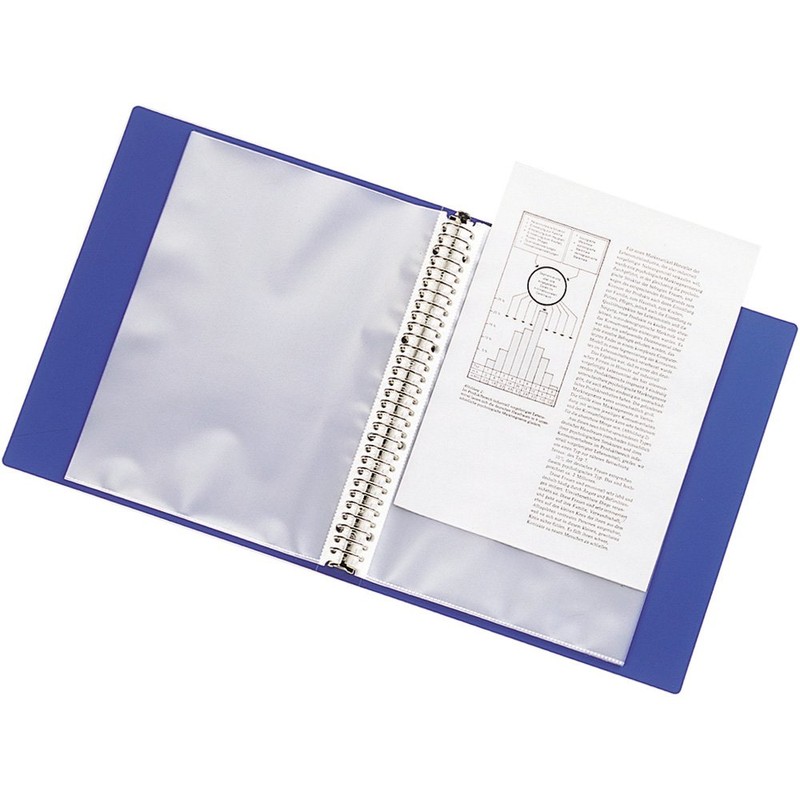 Lihit Lab G3801-5 30 Ring Binder, A4, 15 Protect Sheets,