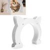 Cat Door Interior CatHead Shaped Plastic Cat Pass Through Door